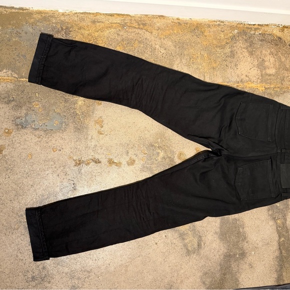 Naked & Famous Denim Men's Straight Black Jeans - Picture 4 of 6